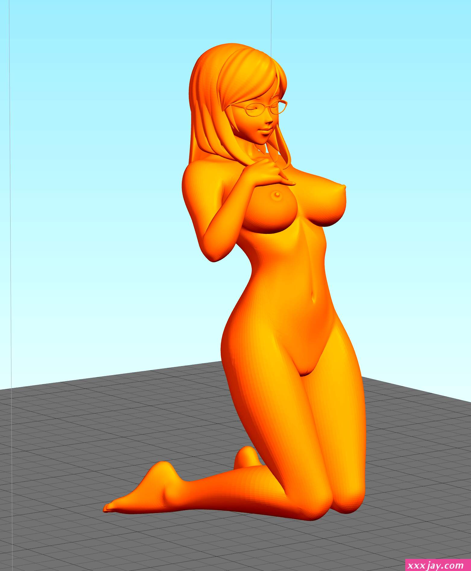 Free STL file Naked woman sexy big boobs Naked woman sexy big boobs 3D printing design to downloadCults