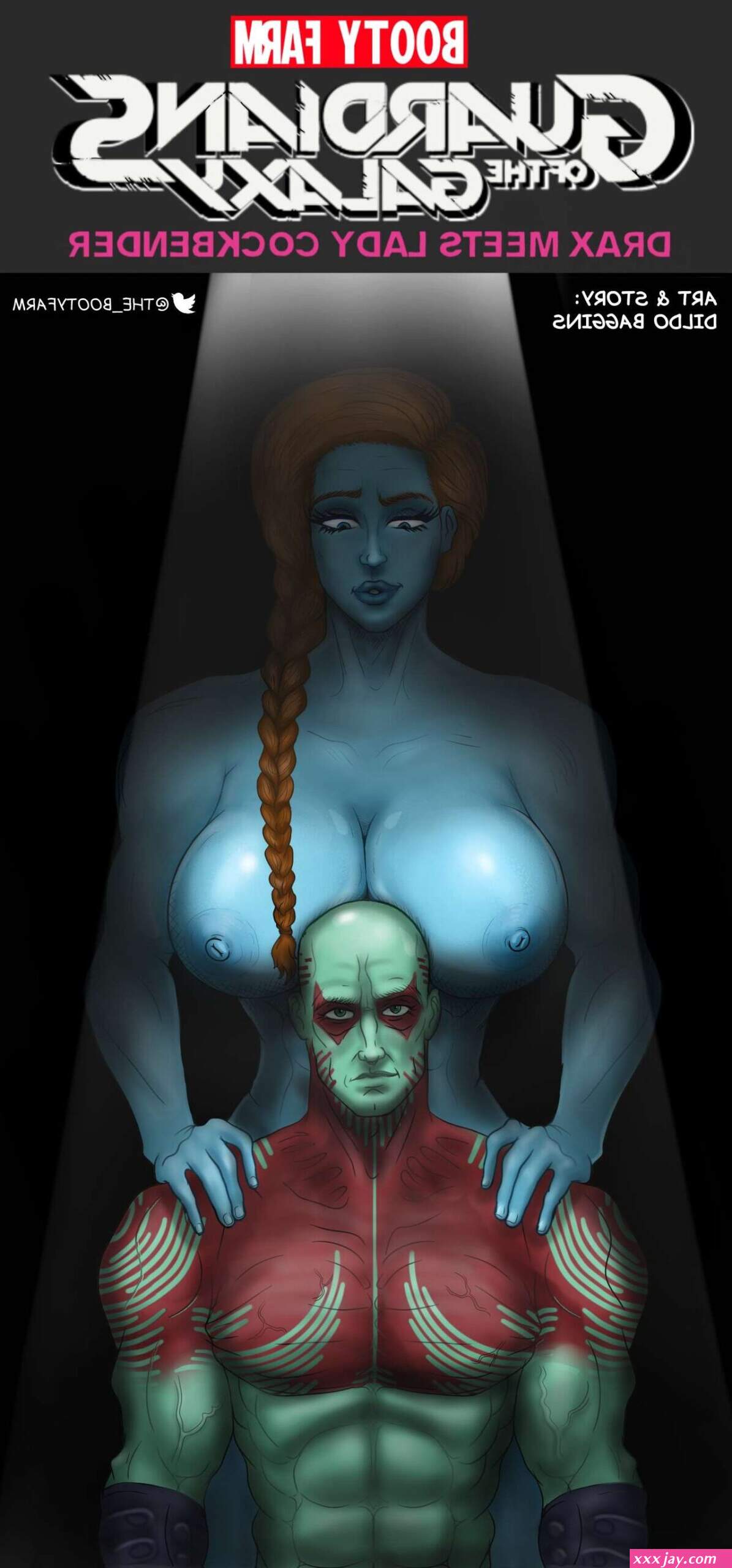 Dildo Baggins Drax meets Lady Cockbender Guardians of the Galaxy Free Porn Comics