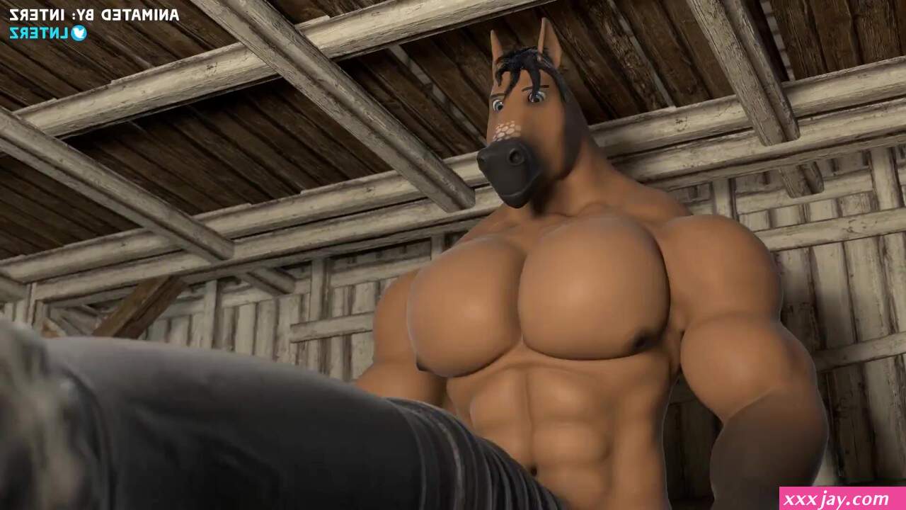 Horse Cock and Muscle Growth Animation