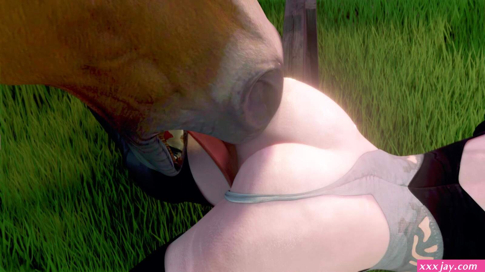 Horse Eating Out 2B Pussy in Nier Automata Porn Animation