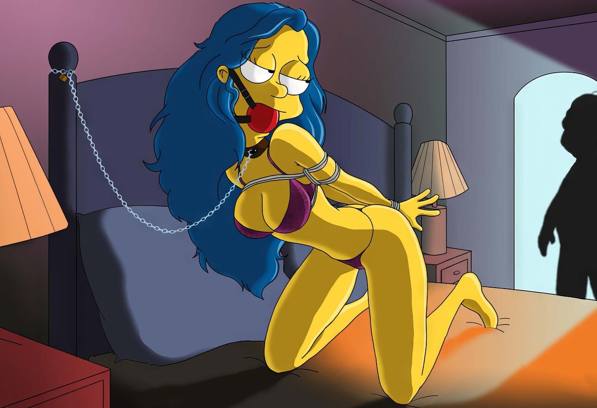 Marge Simpson Bad Girl Sexy Art Print