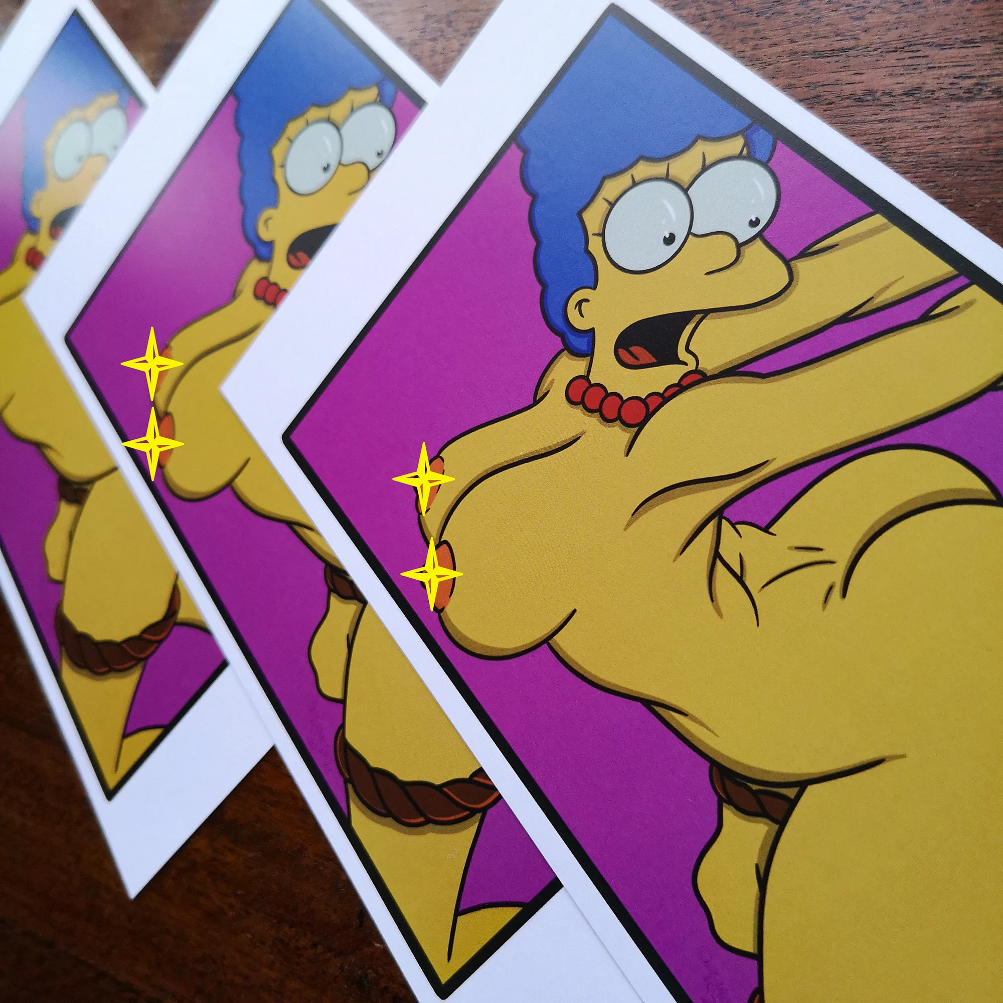 Bondage Marge the Simpsons Nude Print.
