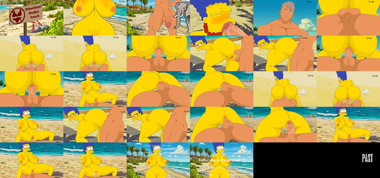 Marge on a nude beach !The Simpsons New Animation Dsanimatin HENTAI !