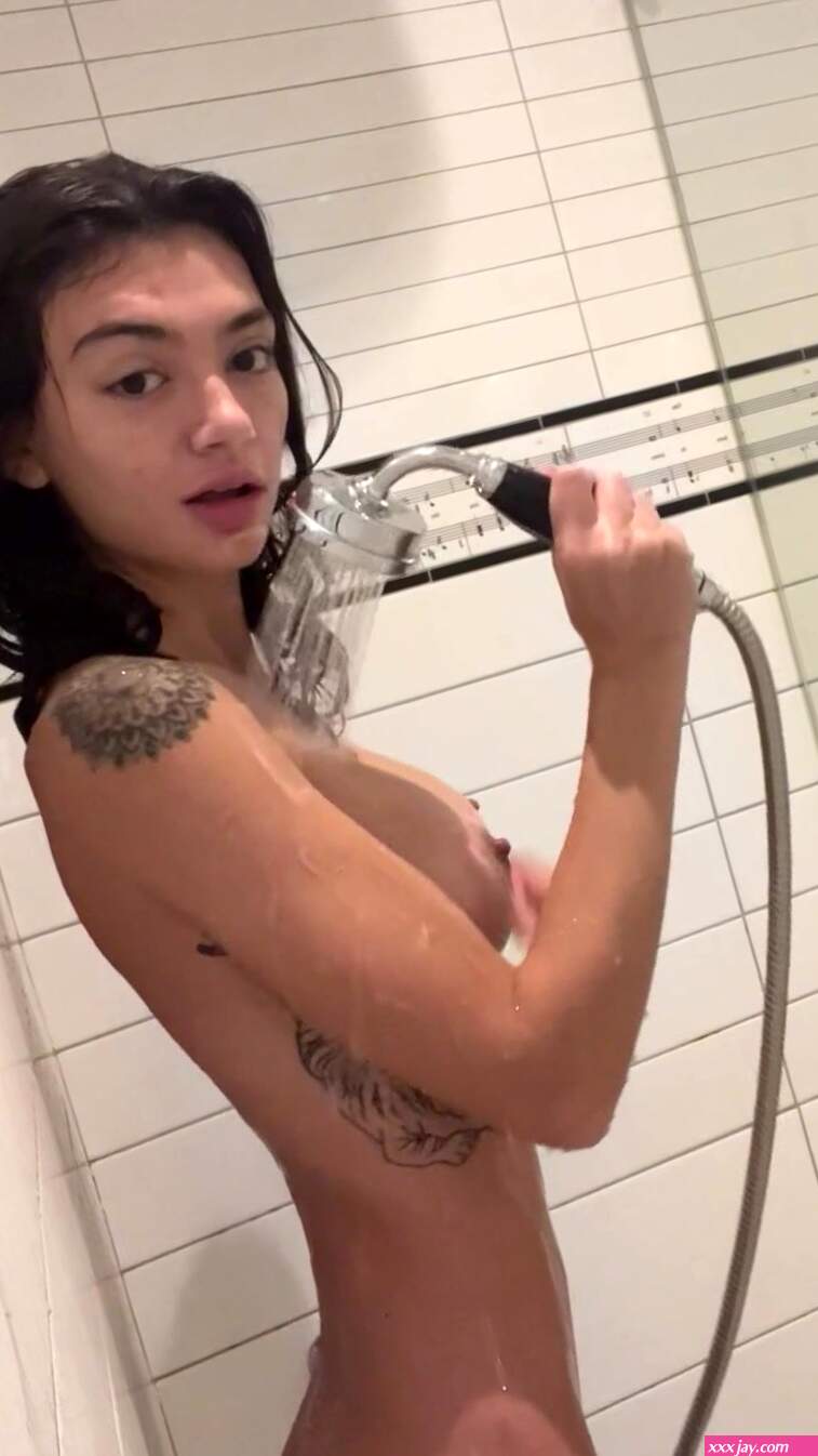 Amira Brie Solo In Shower Fingering Hairy Pussy Onlyfans Leak
