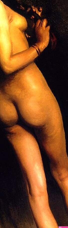 Nude Study of an Egyptian Girl originally painted by John Singer Sargent. Oceans Bridge Oil Paintings