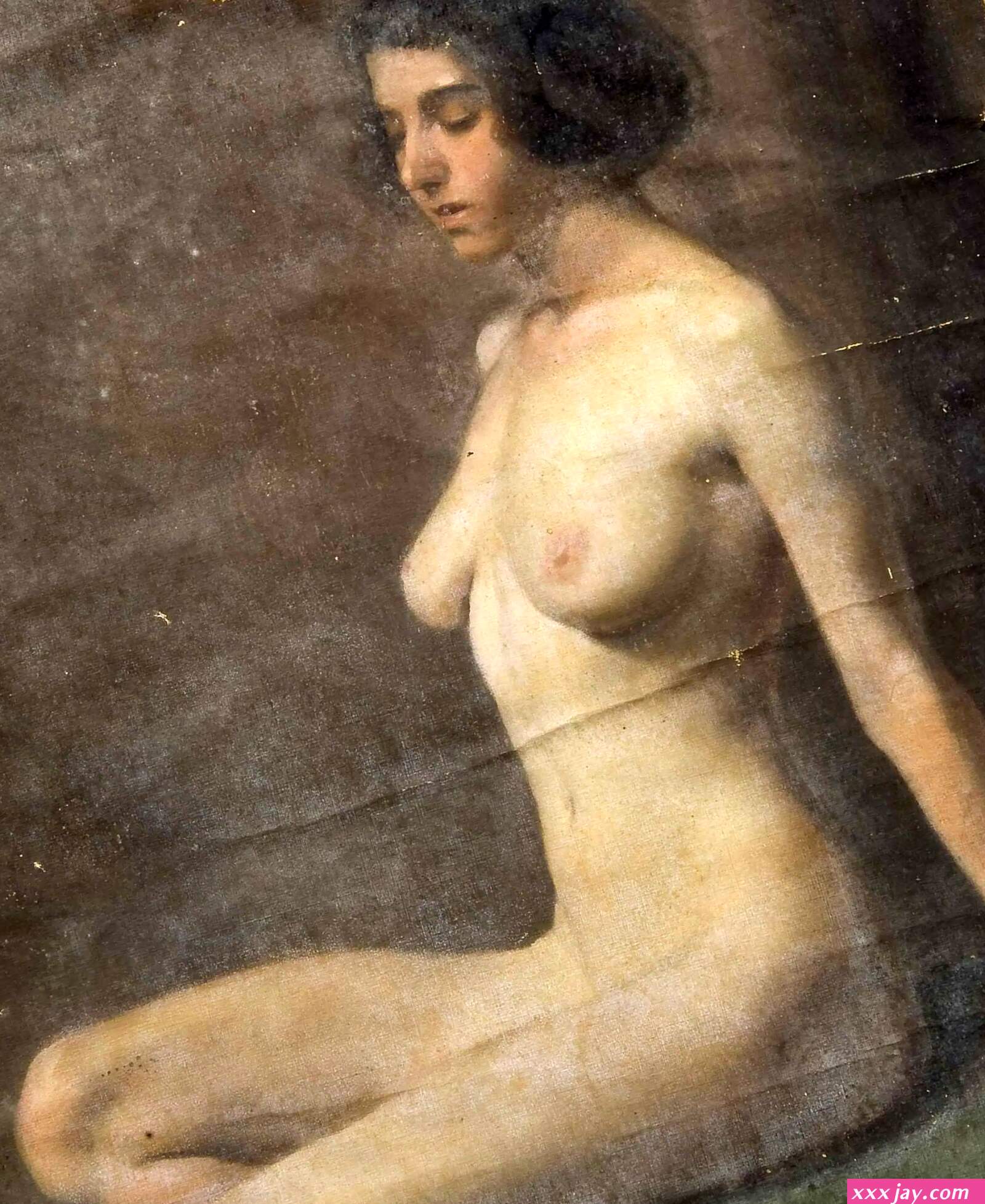 Bonhams : Charles Knight British 1901-1990 Female nude study together with another life study by the same hand both unframed. 2