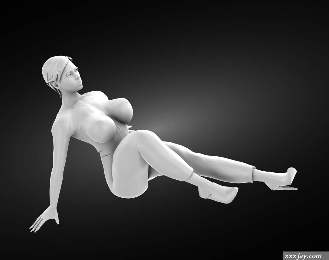 Pretty big boobs girl model STL File for Cults
