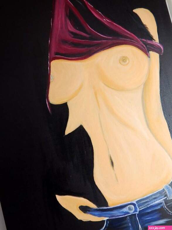 Nude erotic bad girl Painting by Alina Mardare