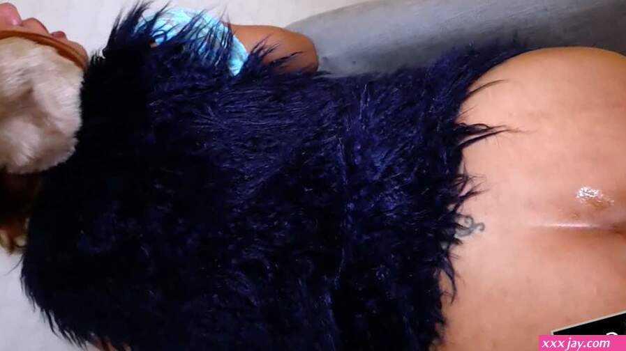 Big boobs curvy Asian trans spreads fat ass to ride dildo and BWC
