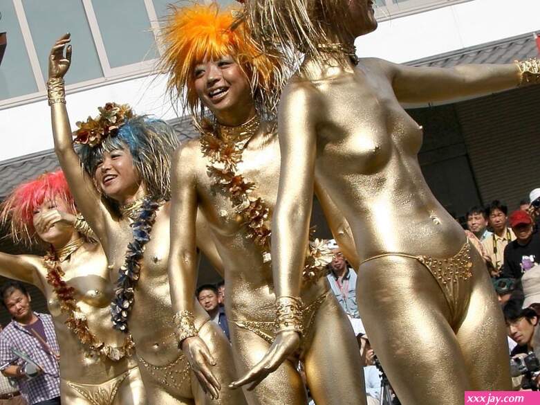 Asian girls naked in public