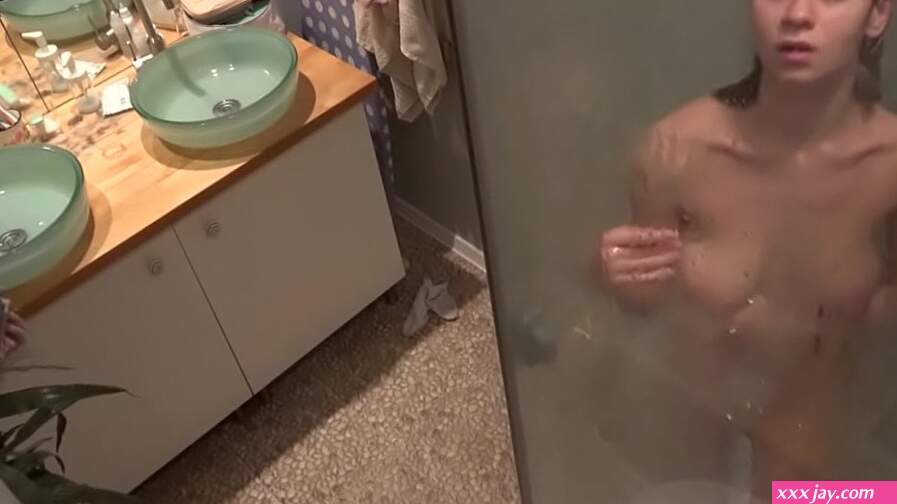 Kecy Hill in the shower