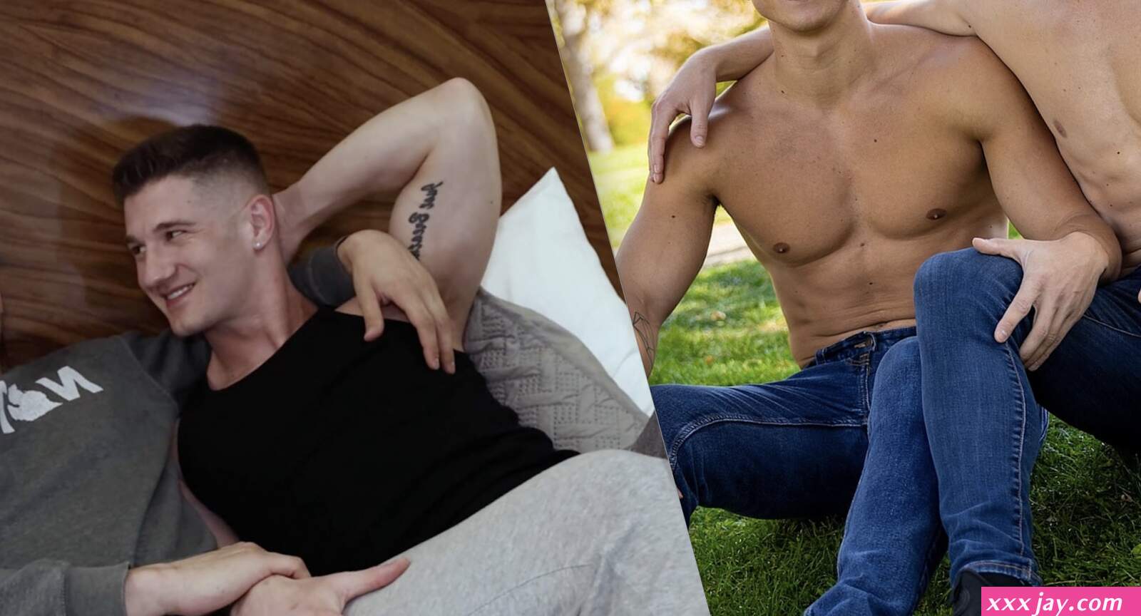 Surprise! Real-Life Boyfriends Calan And Bryce Make GuysInSweatpants Debut With An Austin Wilde Creampie Cameo