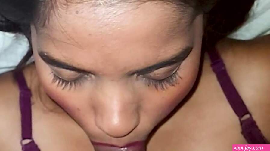 While Blowjob She mistakenly takes cum in her Mouth