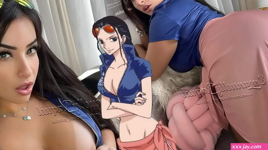 ASMR INTENSE Nico Robin one piece cosplay dirty talking ahegao cum in mouth