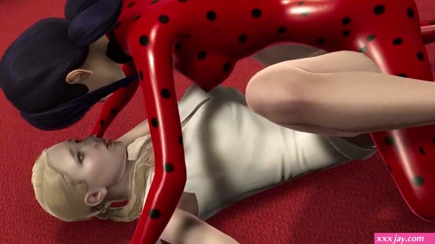 futanari Marinette Ladybug fucks Chloe