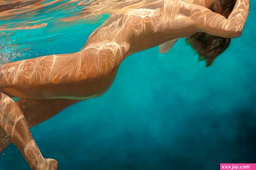Sea of Joy underwater Nude Giclee on Paper