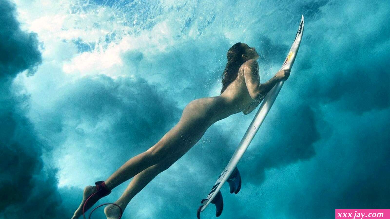 Ocean Girl nude girl surfing underwater erotic and sexy wallpaper 1920x1080 nude models and pornstars wallpapers
