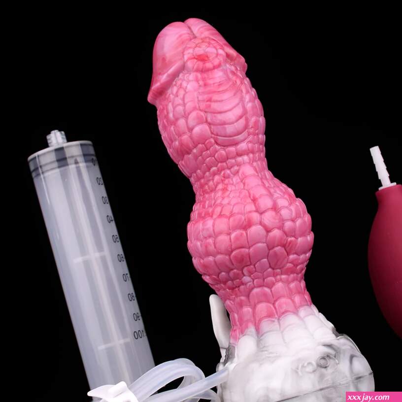 7.08-Inch Ejaculating Dragon Knot Dildo Weird Fantasy Sex Toy