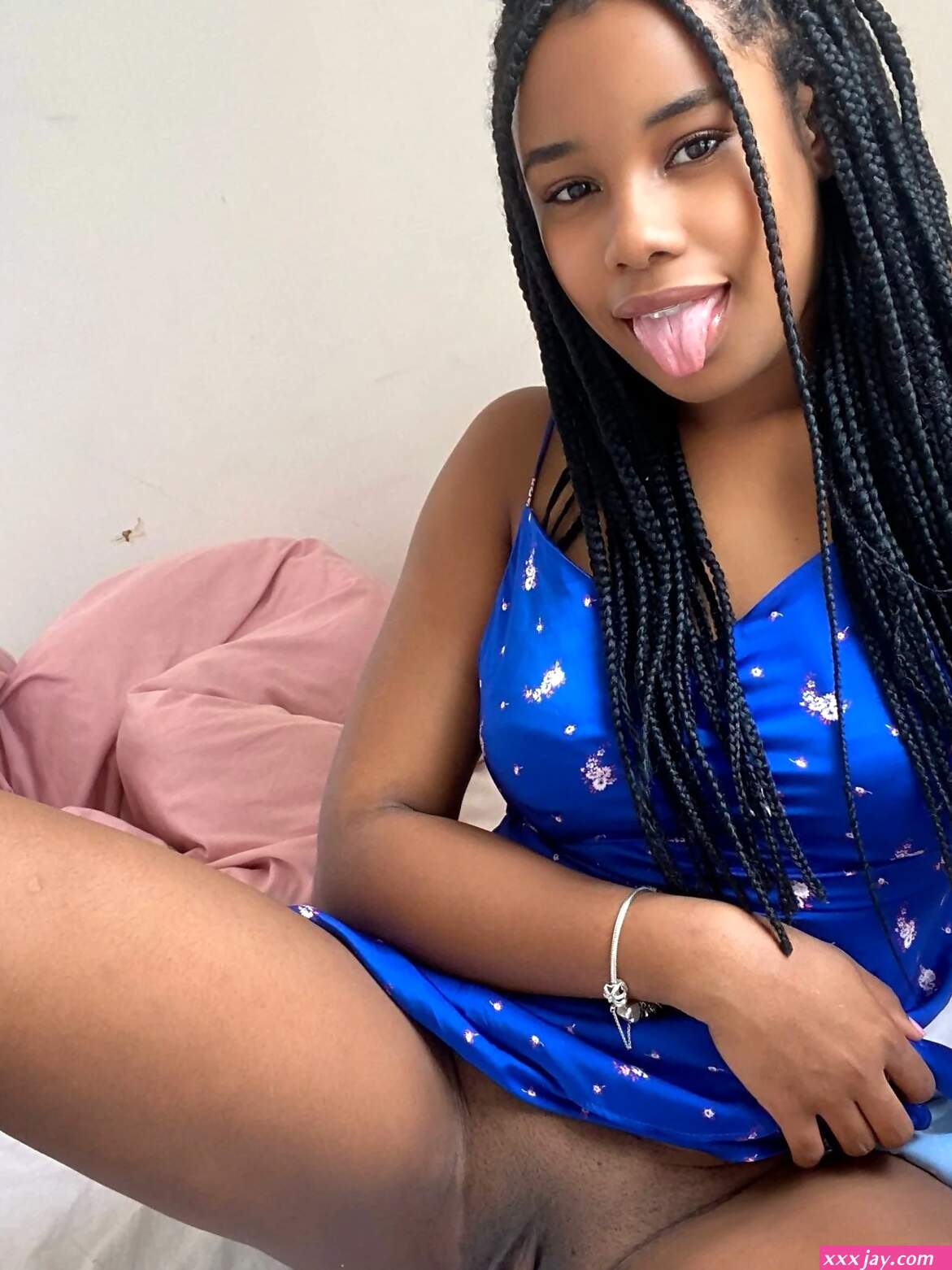 Black Girl showing you her tight pussy