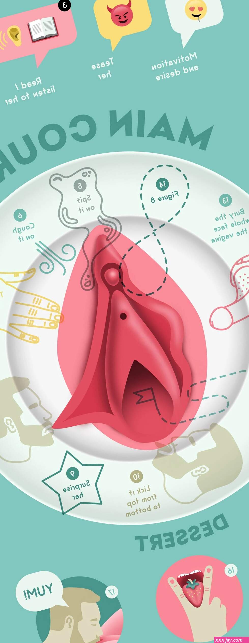 19 Tips How To Eat Pussy From Pornstars Infographic