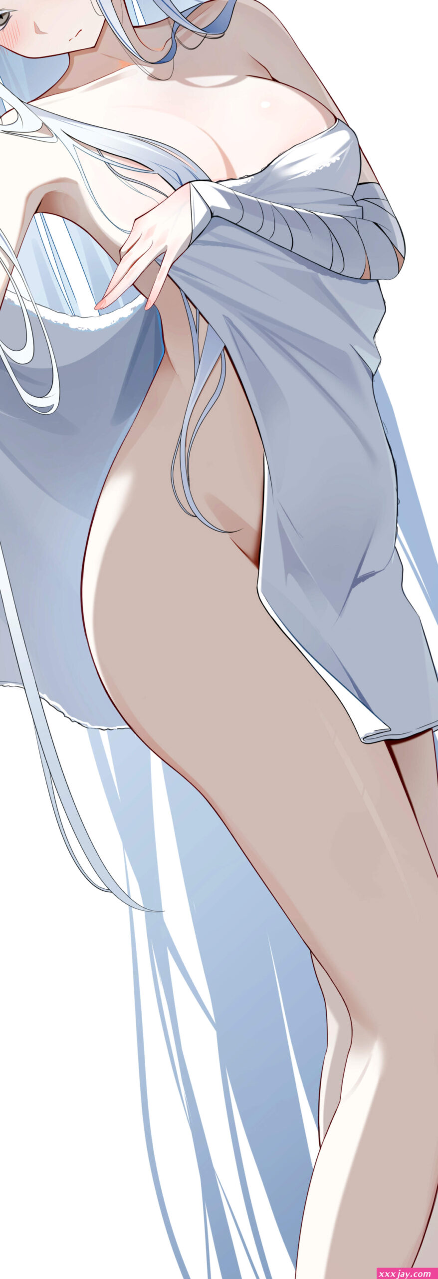 sikimosh blue archive goryou nagusa bandages breast hold halo naked towel